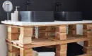 Comment fabriquer un meuble de salle de bain en palette ?