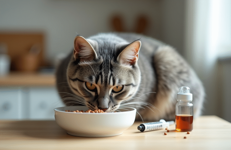 Alimentation adaptée pour un chat diabétique