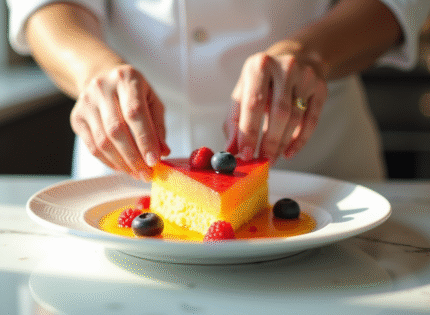 Cuisine créative : fabriquer des desserts avec le fruit en V