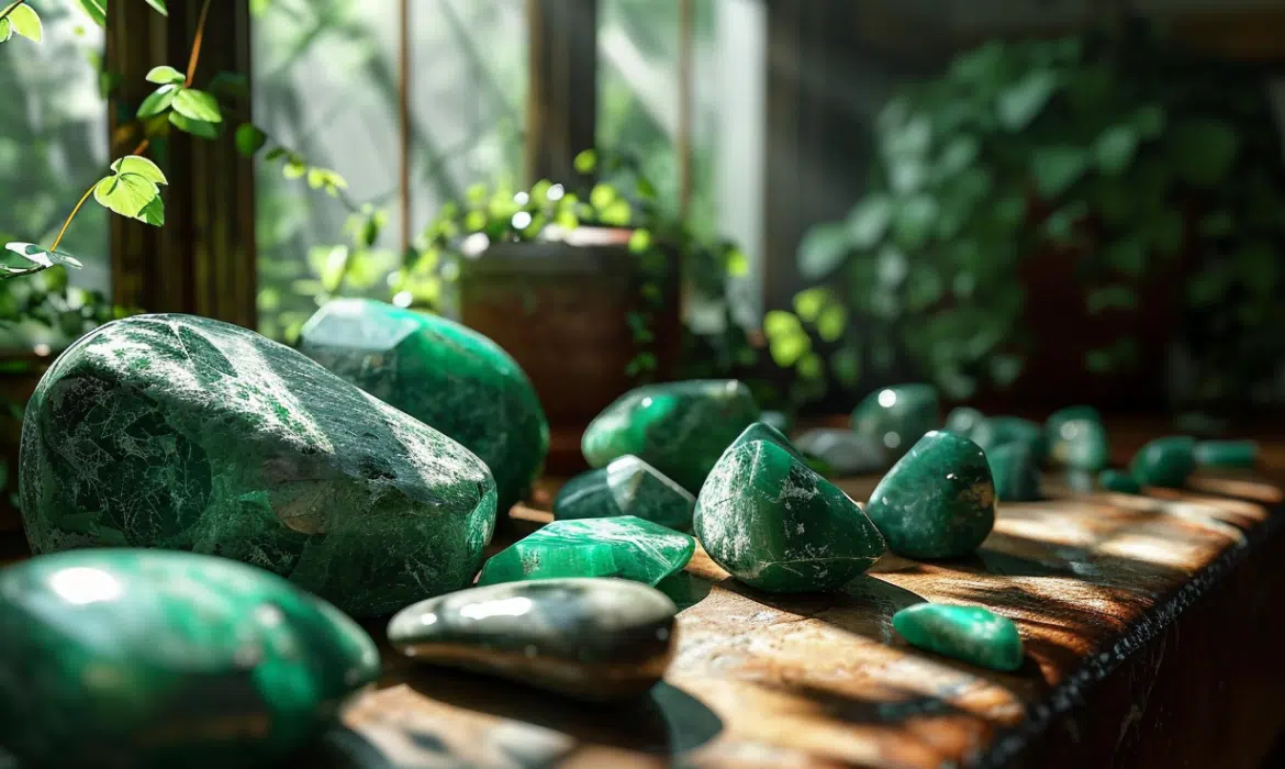 Vertus de la pierre verte : harmonie et prospérité retrouvées