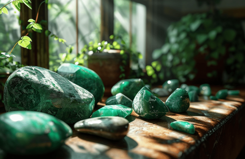 Vertus de la pierre verte : harmonie et prospérité retrouvées