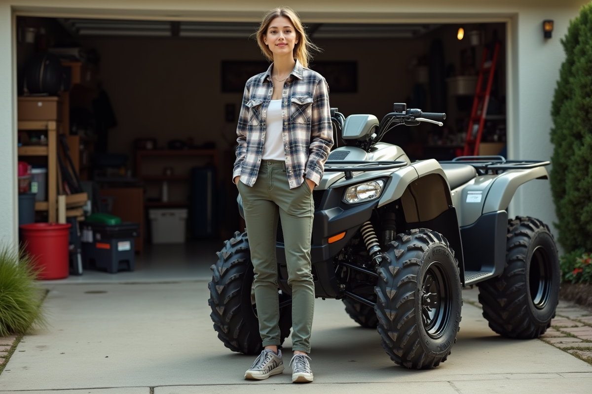 Femme debout à côté d