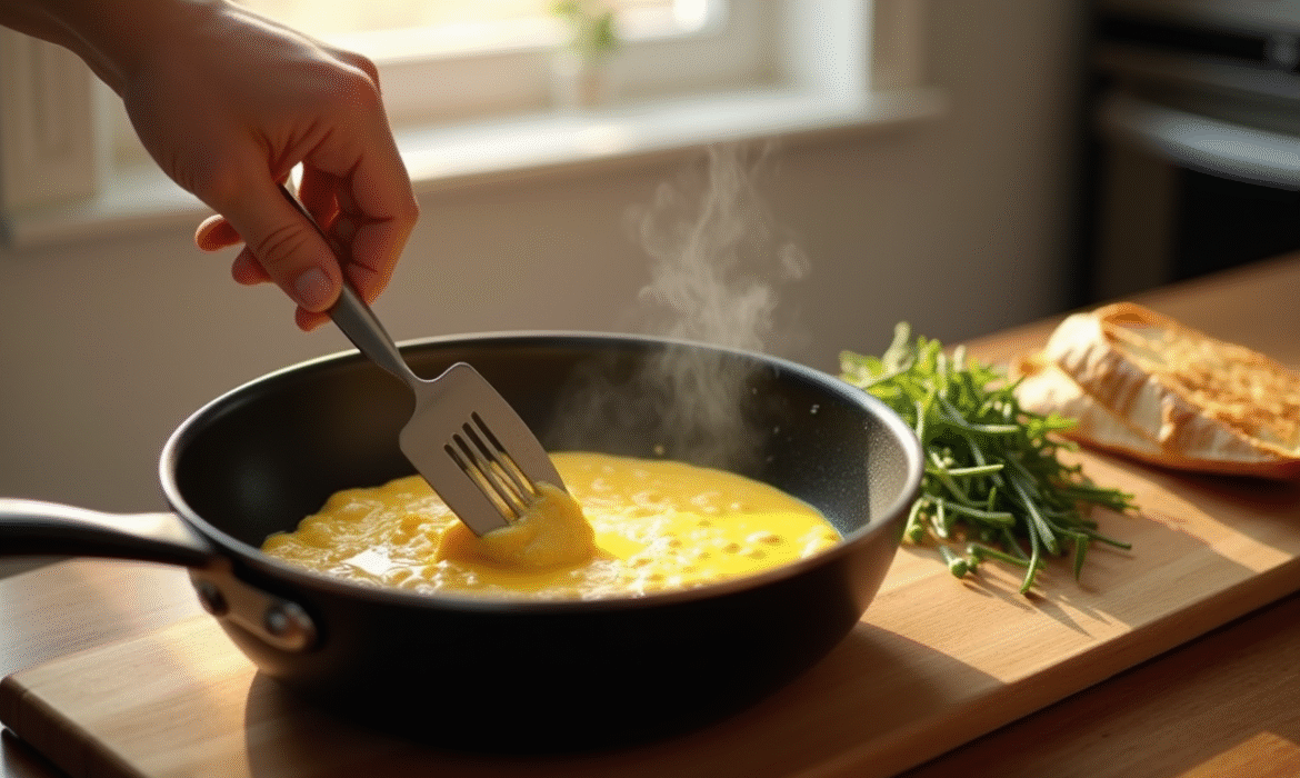 Recette d’œufs brouillés : astuces de chef pour une texture crémeuse