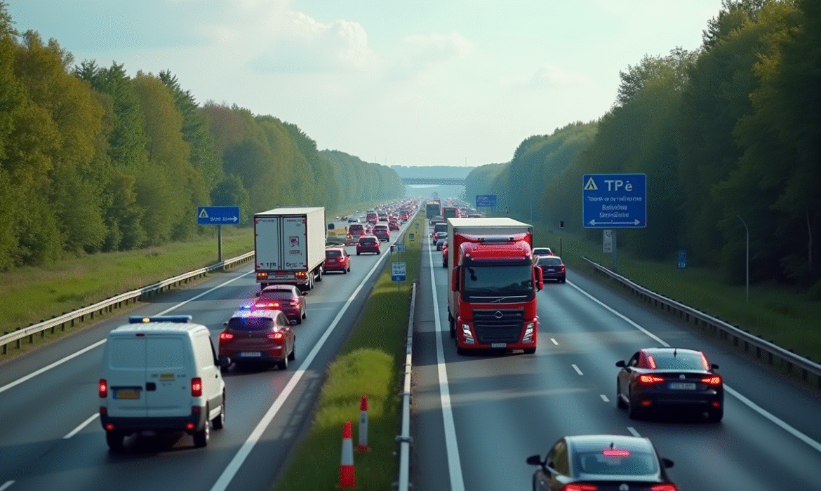 Accident sur l’autoroute A31 : circulation paralysée à hauteur de Belleville