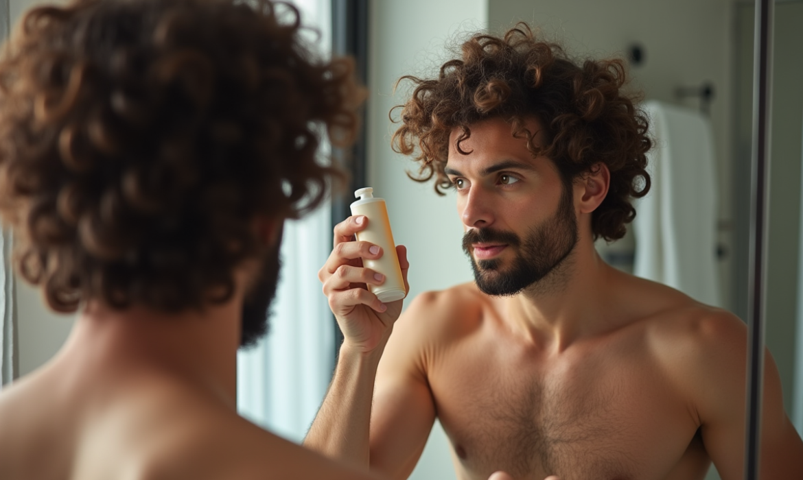 Routine capillaire pour homme aux cheveux bouclés : conseils d’expert