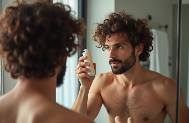Routine capillaire pour homme aux cheveux bouclés : conseils d’expert