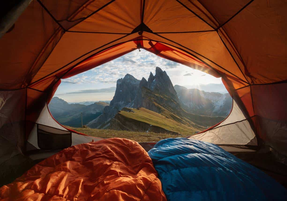Tente de camping familiale