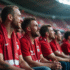 Supporters passionnes de LOSC Lille dans le stade